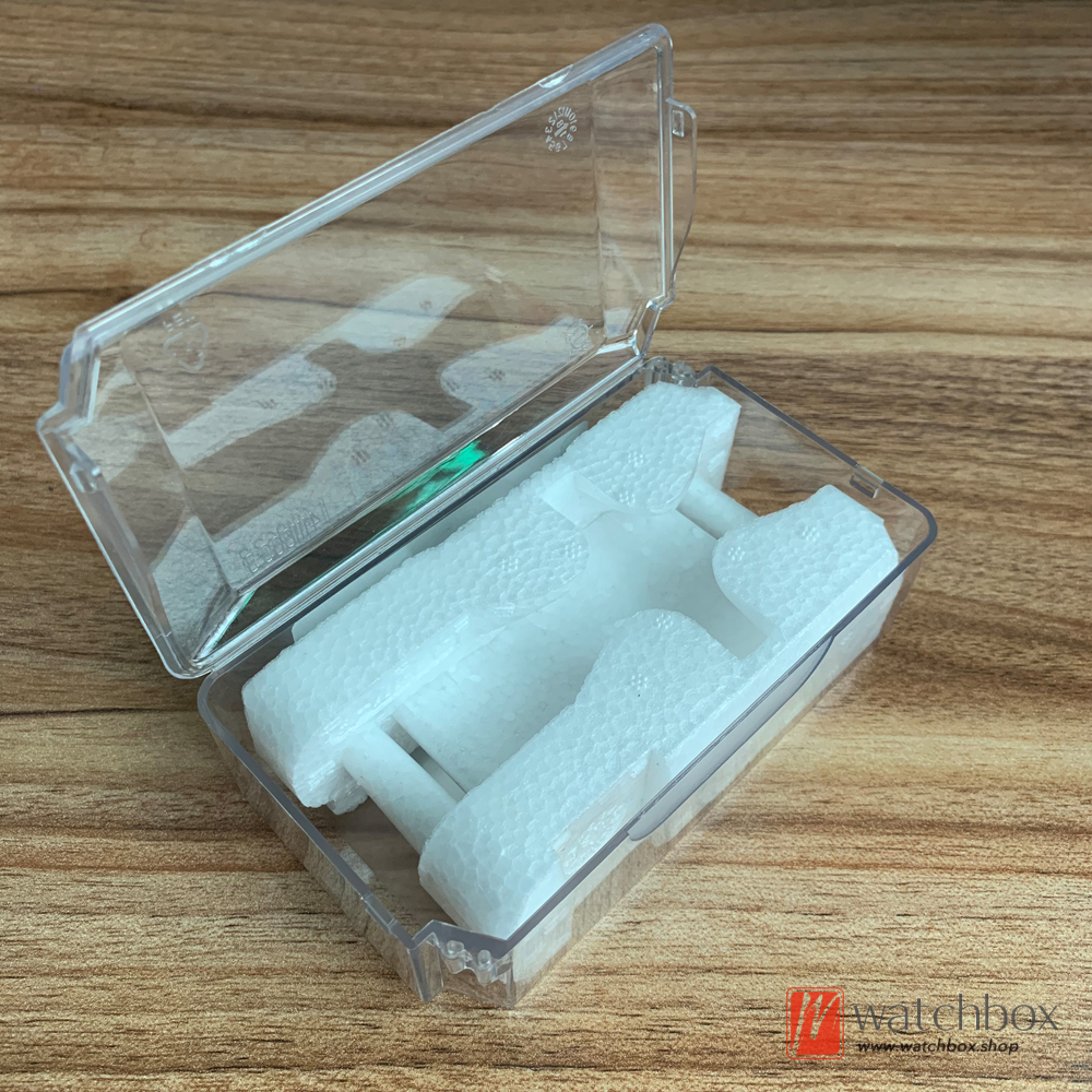 Transparent Plastic Coffin Case Watch Storage Travel Box