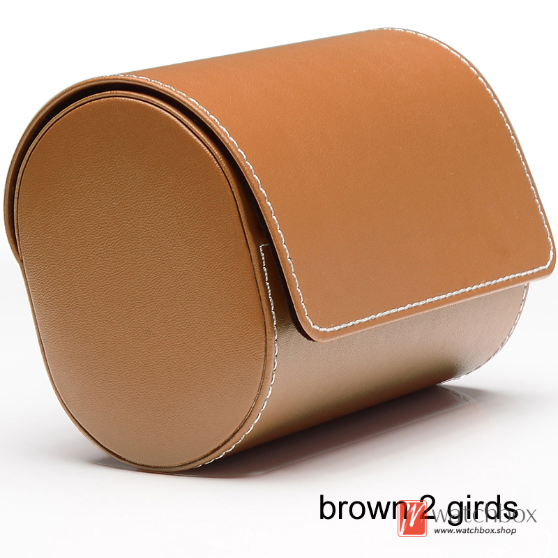 1/2/3 Slots Top Grade Denim Leather Watch Case Storage Travel Gift Box