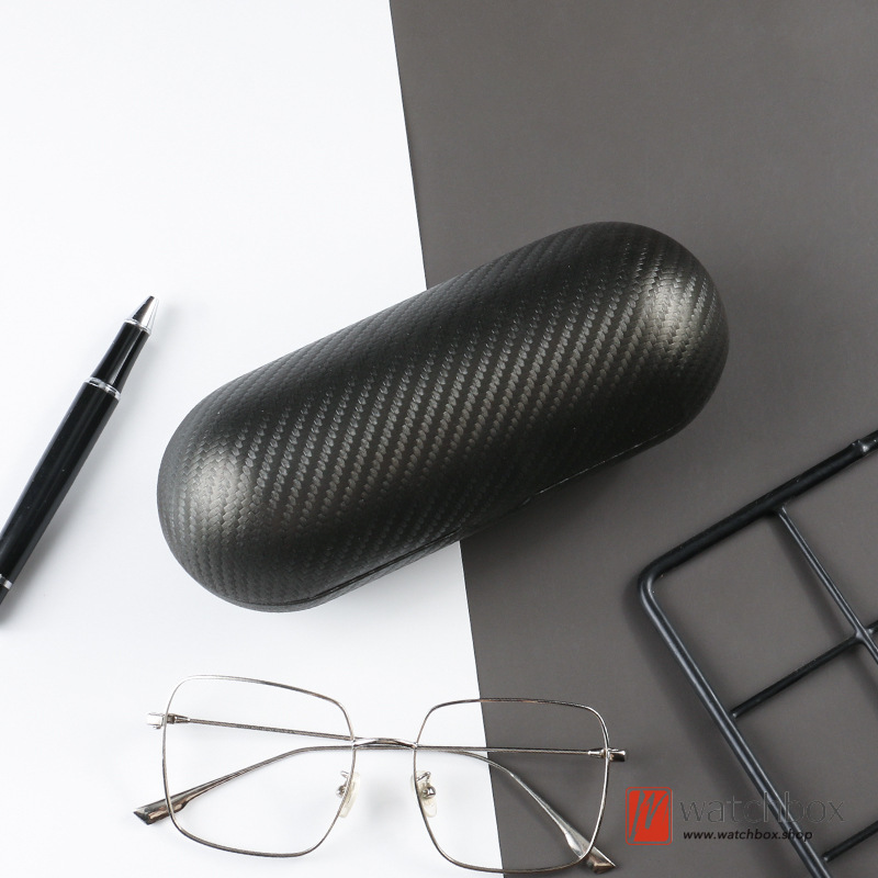 Creative Simple Brand Designer Carbon Fiber Travel Anti-pressure Sunglasses Case Glasses Box Myopia Eyeglass Box