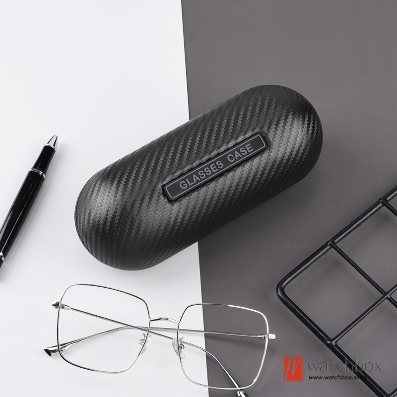 Creative Simple Brand Designer Carbon Fiber Travel Anti-pressure Sunglasses Case Glasses Box Myopia Eyeglass Box