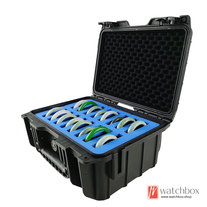 Portable Plastic Bracelet Jewelry Case Storage Box Travel Outdoor Waterproof Shockproof Protection Suitcase Box