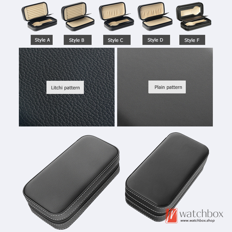 Microfiber Leather Small Watch Jewelry Case Rings Eardrop Storage Travel Box