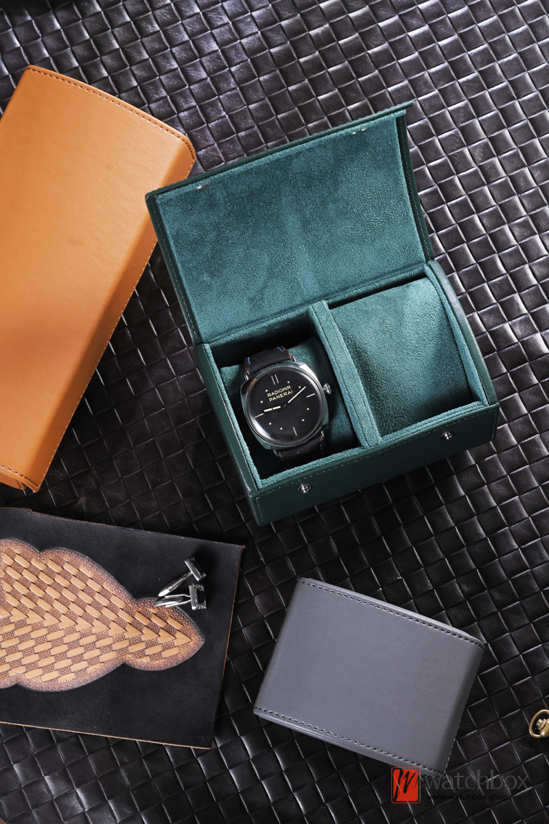 Portable Leather Watch Case Organizer Storage Travel Box