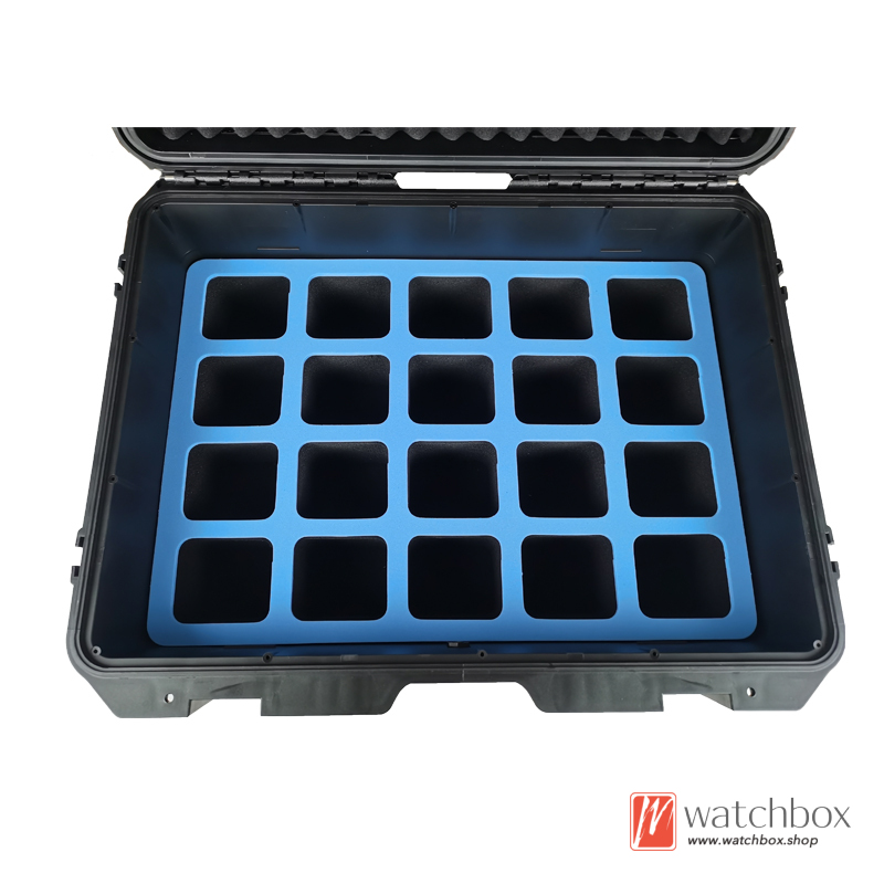 40 Grids Portable Plastic Travel Watch Case Storage Box Outdoor Waterproof Moisture-proof Shockproof Protection Suitcase Box
