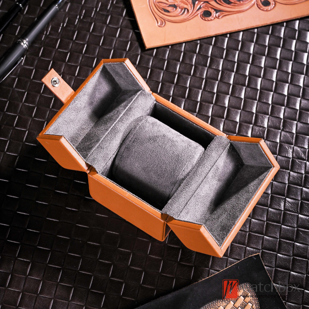 Leather Luxury Single Watch Jewelry Case Storage Box Gift Box