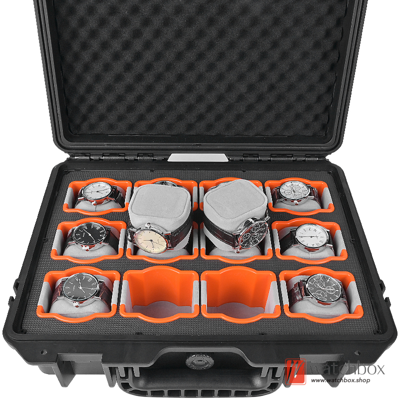 Portable Plastic Outdoor Travel IP67 Waterproof Moisture-proof Shockproof Protection Suitcase Box Watch Case Storage Box