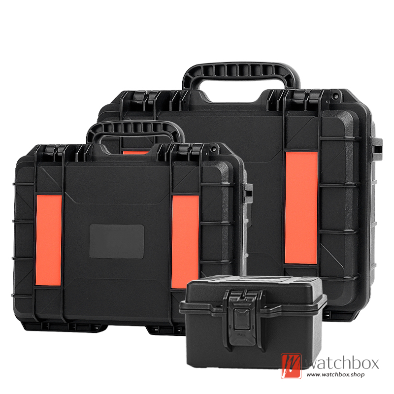 Portable Plastic Outdoor Travel IP67 Waterproof Moisture-proof Shockproof Protection Suitcase Box Watch Case Storage Box