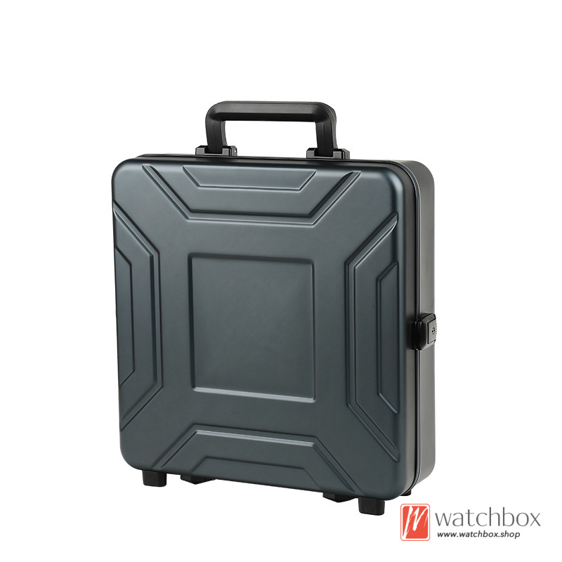 Portable Aluminum Alloy Waterproof Shockproof Protection Suitcase Box Watch Case Storage Box Outdoor Business Travel Box With Lock