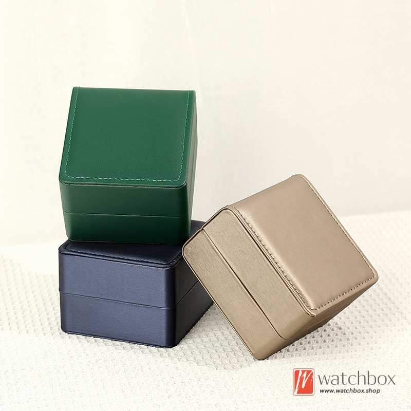 PU Leather Single Watch Jewelry Case Props Storage Display Gift Box
