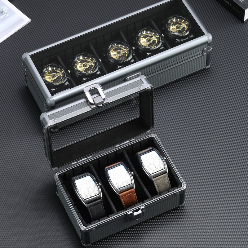 Metal on sale watch box