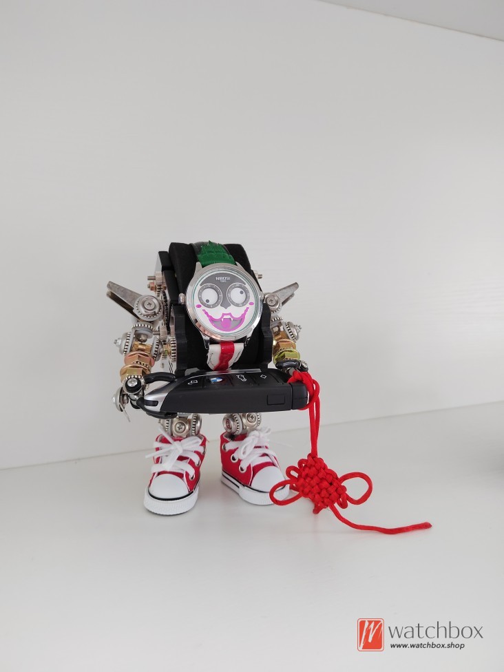 Creative Mechanical Punk Mecha Robot Watch Case Holder Display Stand Gift Present