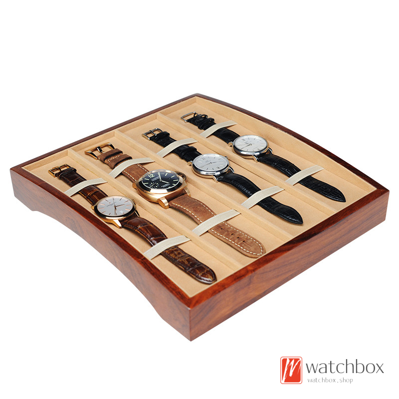 High-end Watch Counter Shop Solid Wood Rosewood Watch Jewelry Case Storage Organizer Display Tray