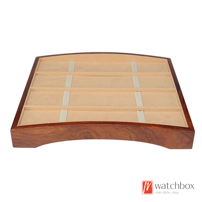 High-end Watch Counter Shop Solid Wood Rosewood Watch Jewelry Case Storage Organizer Display Tray