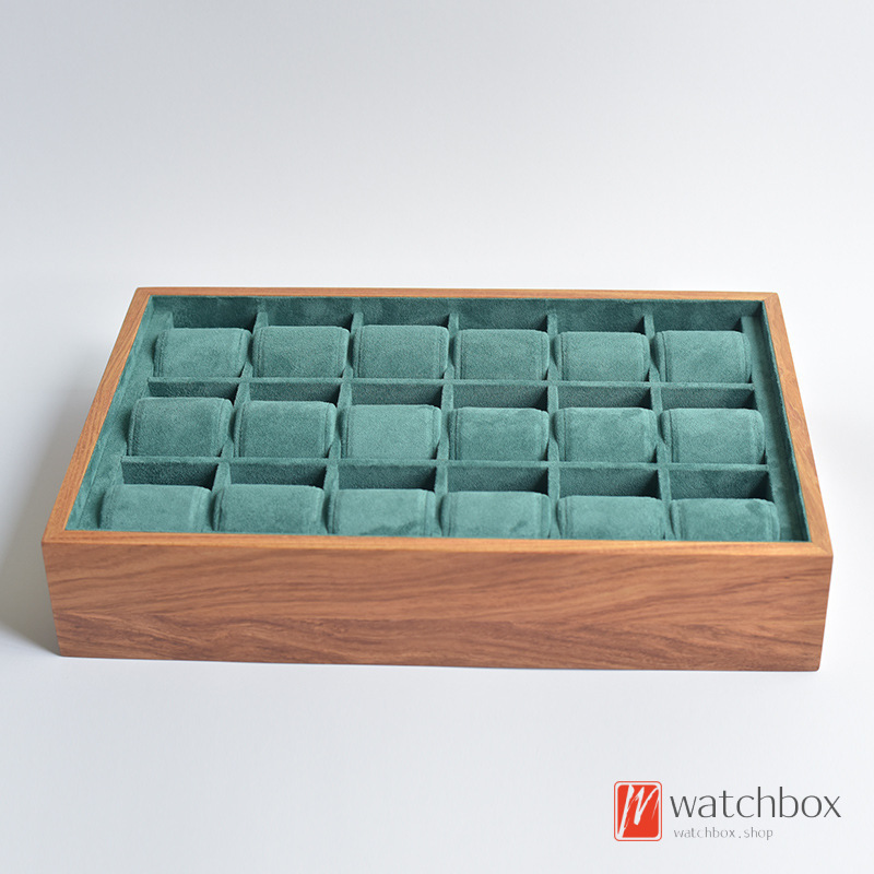Solid Wood Rosewood Counter Shop High-end Luxury Watch Jewelry Case Storage Organizer Display Tray