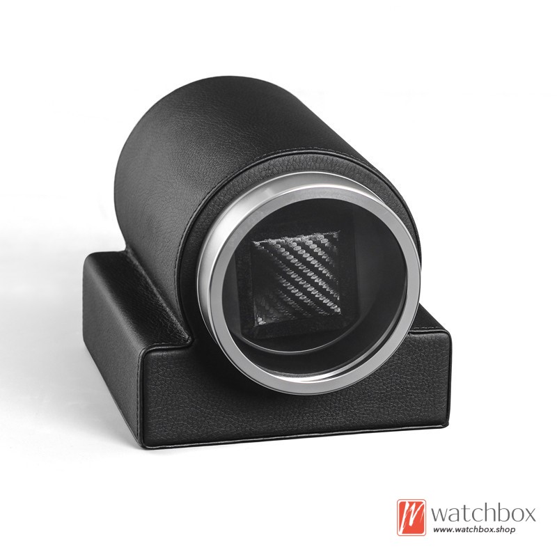 Leather Single Automatic Mechanical Watch Winder Shake Box Case Storage Box