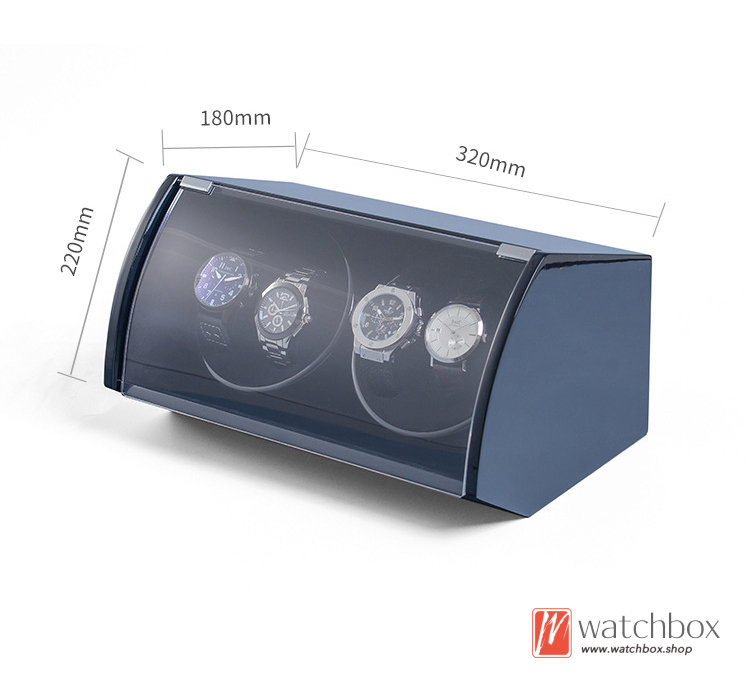 Wood Automatic Mechanical Watch Winder Shake Box Case Storage Display Box 4+0 Home Decoration