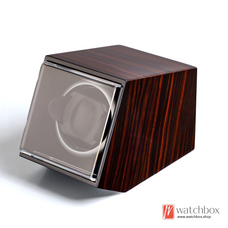 Single Leather Automatic Mechanical Watch Winder Shake Box Case Storage Display Box 1+0