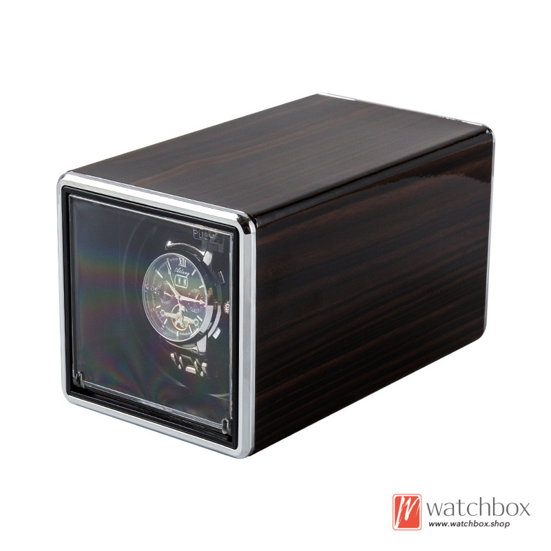 Quiet Single Automatic Mechanical Watch Winder Shake Box Case Storage Travel Box USB