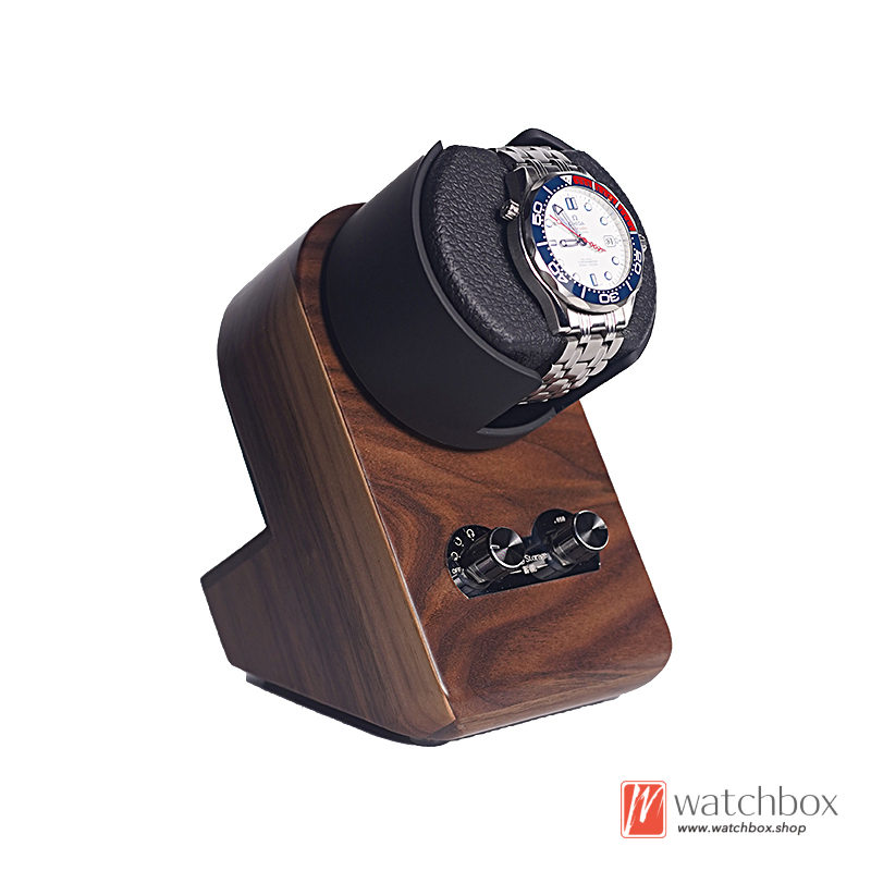 Mini Silent Solid Wood Smart Automatic Rotate Mechanical Watch Winder Shake Display Stand