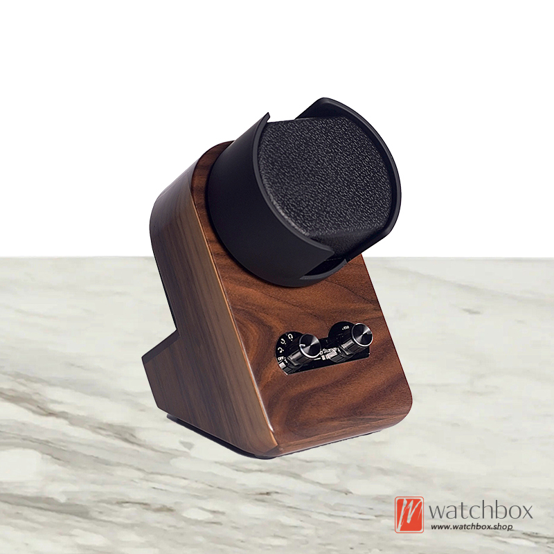 Mini Silent Solid Wood Smart Automatic Rotate Mechanical Watch Winder Shake Display Stand