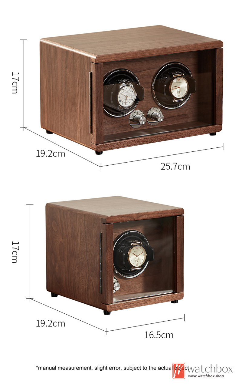 Superior Quality Wood Home Decoration Automatic Rotate Antimagnetic Mechanical Watch Winder Shake Case Storage Display Box