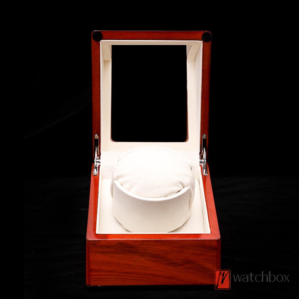 Classical Mini Automatic Rotate Mechanical Watch Winder Shake Box Watch Case Wood Grain Storage Display Box